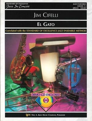 Orquesta Jazz + Cd Cifelli Kjos Music Jzb355. El Gato (Corr. Standard Of Excellence Jazz Ensemble Me