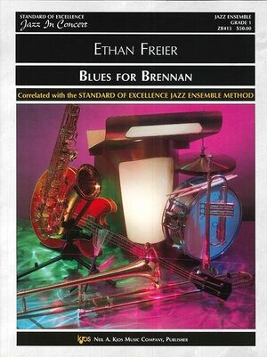 Orquesta Jazz Freier Kjos Zb413. Blues For Brennan (Grado 1) (Standard Of Excellence - Jazz Ensemble