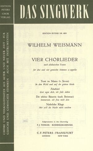 4 Chorlieder nach altdeutschen Texten