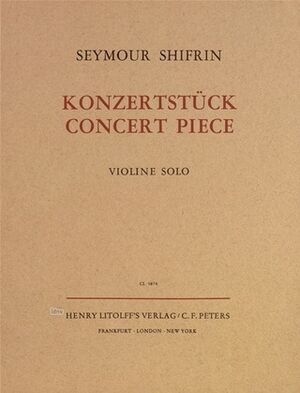 Konzertstück für Violine (Concierto Violín)