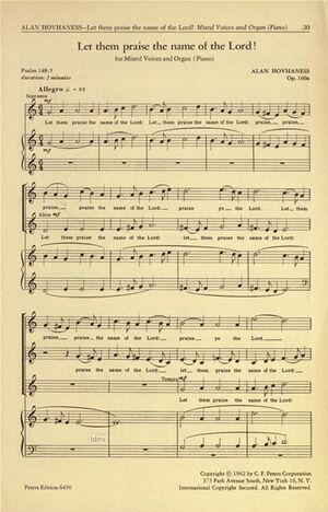 Let them praise the name of the Lord! op. 160a