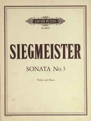 Sonate (sonata) Nr. 3