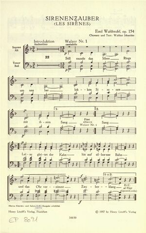 Sirenenzauber (Les Sirènes) op. 154