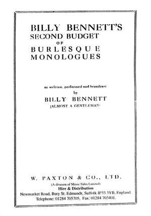Budget of Burlesque Monologues 2nd Edition
