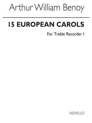 15 European Carols (Treble Recorder 1 Part)