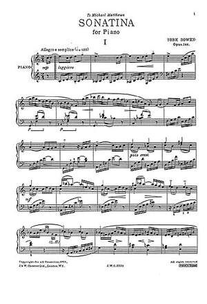 Sonatina Op. 144 for Solo Piano - Piano