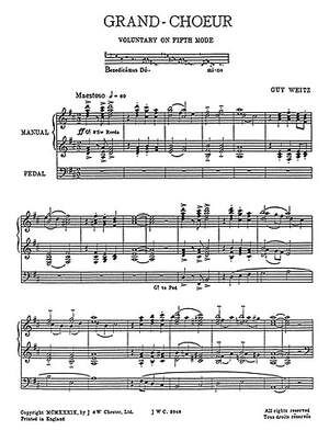 Grand Choeur For Organ - (Órgano)