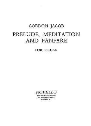 Prelude Meditation And Fanfare For Organ (Órgano)