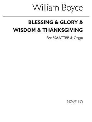 Blessing And Glory And Wisdom And Thanksgiving