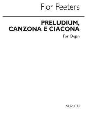 Preludium Canzona E Ciacona For
