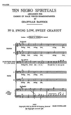 Swing Low Sweet Chariot - No.2 From Ten Negro Spirituals