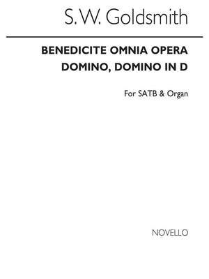 Benedicite Omnia Opera Satb/Organ