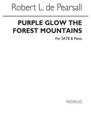 Purple Glow The Forest Mountains