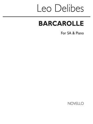 Delibes Barcarolle Soprano/Alto (Voz)/ Piano
