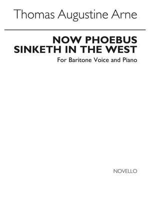 Now Phoebus Sinketh In The West In Eb