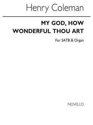 My God How Wonderful Thou Art
