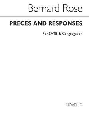 Preces And Responses - For SATB & Congregation