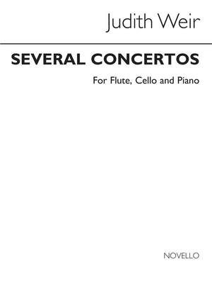 Several Concertos (conciertos) For Flute Cello and Piano