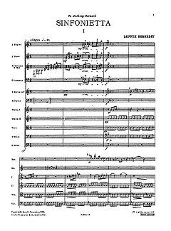 Sinfonietta For Orchestra Op.34 (Miniature Score) - Orchestra