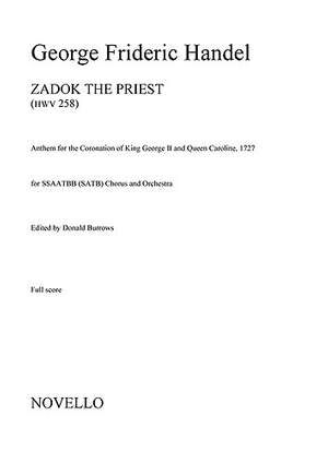 Zadok The Priest (Ed. Burrows) - Full Score