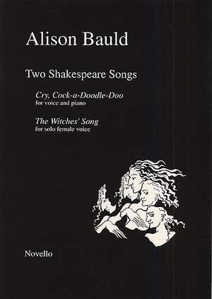 Bauld Alison Two Shakespeare Songs Vce/pf