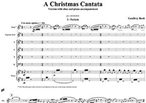 Christmas Cantata (Score And Oboe Part)