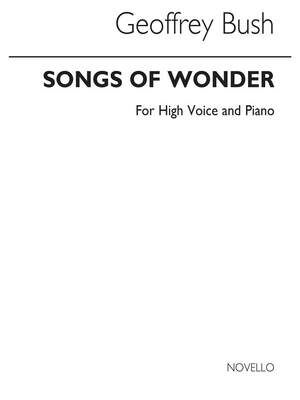 Songs Of Wonder for High Voice and Piano