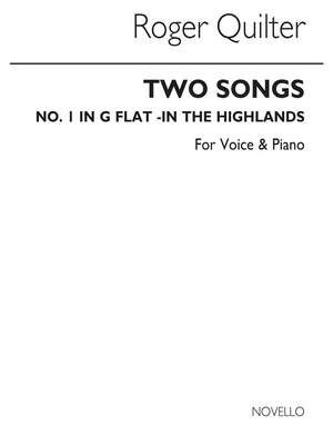 Two Songs (In The Highlands) Op26-no1 In G Flat