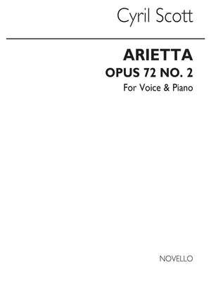 Arietta Op72 No.2-high Voice/Piano (Key-e Flat)