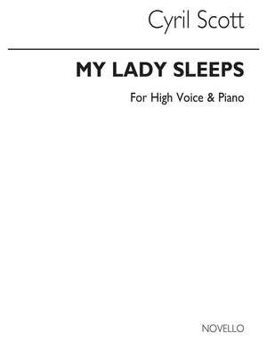 My Lady Sleeps Op70 No.1-high Voice/Piano