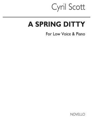 A Spring Ditty Op72 No.1-low Voice/Piano (Key-d)