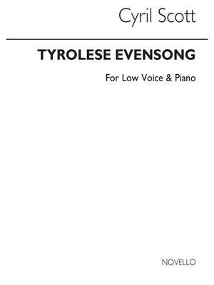 Tyrolese Evensong - Low Voice/Piano (Key-c)
