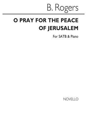 O Pray For The Peace Of Jerusalem