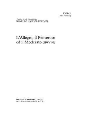 L'Allegro, Il Penseroso Ed Il Moderato - For Soloists, SATB Choir and Orchestra