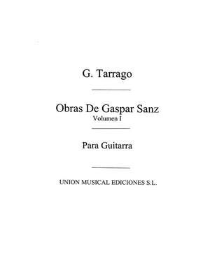 Sanz Obras De Gaspar Sanz Volume 1 Guitar