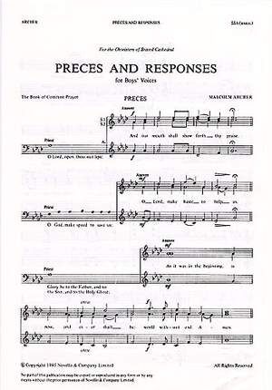 Preces And Responses