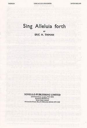 Sing Alleluia Forth