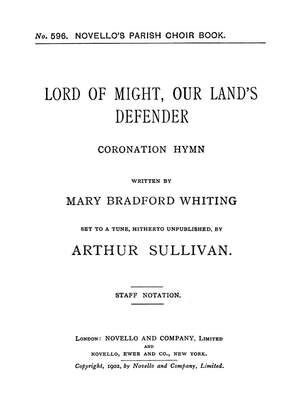 Lord Of Might Our Land`s Defender - Coronation Hymn