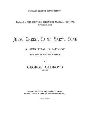 Jhesu Christ Saint Mary's Sone