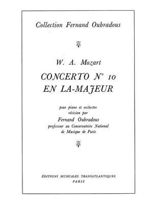 Concerto (concierto) Nø10 En La Majeur, Kchel 414