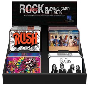 Classic Rock Display 4x3 Playing Cards gift sets