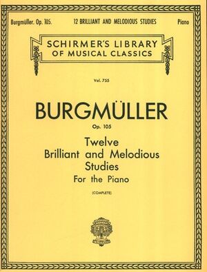 12 Brilliant and Melodious Studies (estudios), Op. 105