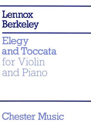 Elegy And Toccata - Violin and Piano