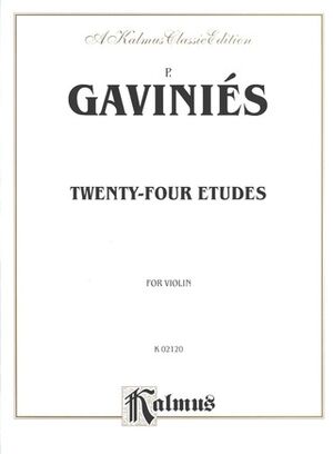 Twenty-four Etudes (estudios) Violin