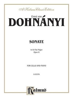 Sonata in B-Flat Major, Op. 8 Cello (Violonchelo)