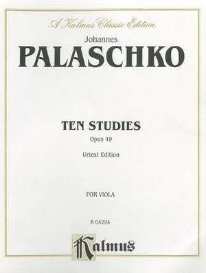 Ten Studies, Op. 49 Viola