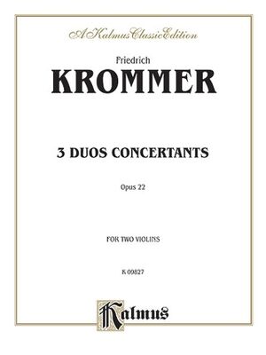 Three Duos Concertants, Op. 22 Violin