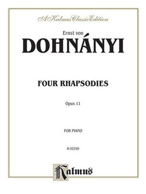 4 Rhapsodies, Op. 11 Piano