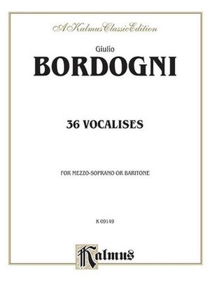 Thirty-six Vocalises in Modern Style (Spicker) Mezzo Soprano or Baritone
