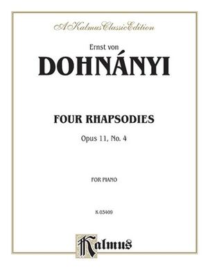 Rhapsody, Op. 11, No. 4 Piano